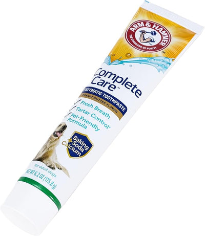 Arm & Hammer Complete Care Enzymatic Dog Toothpaste, Peanut Butter Flavor, Enzymatic Dog Toothpaste for Dogs, Baking Soda + Calcium Formula, 6.2oz