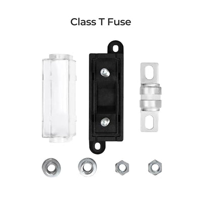 Renogy 250A Class T Fuse Holder 250V AC/DC Fuse Block for Inverter and High- Power Appliances in Marine Boats, Cars, Trucks, RVs