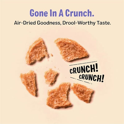 Three Dog Bakery Bark'N Crunch! Chicken & Cheese Chips with 100% Real Chicken - 3.8 oz - Crunchy Treats for Dogs - High Protein Dog Snacks - Grain Free, No Corn or Soy, Limited Ingredient Treats
