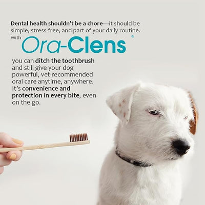 Oral Hygiene Chews for Large Dogs – Enzymatic Dental Treats for Daily Oral Care, Helps Clean Teeth & Freshen Breath, Supports Plaque & Tartar Control – 30 Chews (3 Pack)