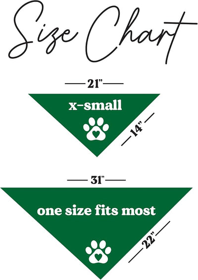 Congrats Dad Dog Bandana | 100% Cotton Adjustable Triangle | Made in USA | Graduation | College | Senior Year | Family Support | Class of |Green, X-Small (420)