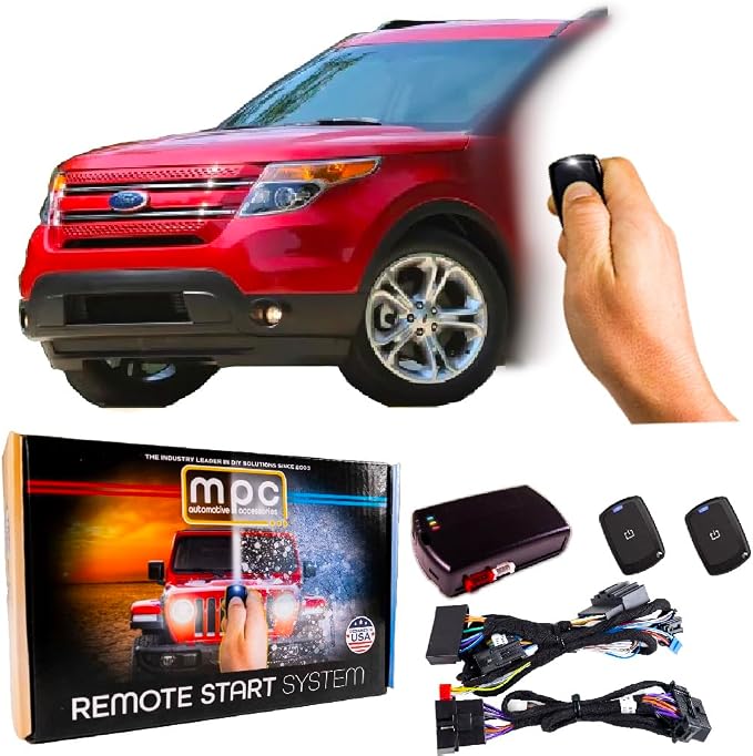 MPC 1-Button Remote Start Compatible with 2011-2015 Ford Explorer - Key-to-Start - Plug & Play - Premier USA Tech Support
