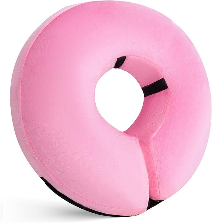 Inflatable Dog Cone Collar for After Surgery, Doggie Neck Blow up Donut Recovery ECollar, Soft Adjustable Dog Cone for Small Medium Large Dogs and Cats
