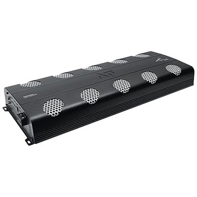 Audiopipe 12000 Watts Full Range Class D Mosfet Amplifier (APHF-12000D-H1), 4-Point Protection System, 1 Ohm, BTL Mode, Remote Bass Control Knob