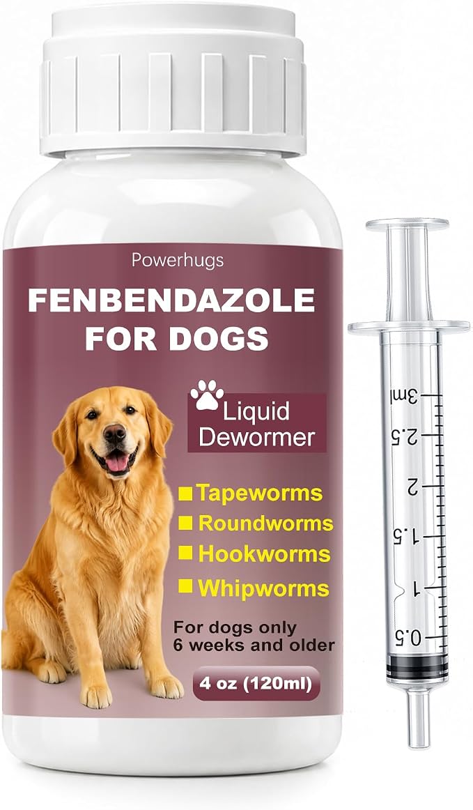 Dewormer for Dogs Fenbendazole Dog Dewormer for Tapeworms, Roundworms, Hookworms and Whipworms