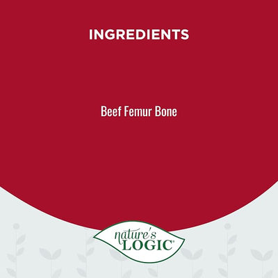 Nature's Logic Beef Femur Slices Dog Chews - Supports Dental Health - Ideal for Aggressive Chewers - Long-Lasting Chew - Beef Femur Slices Treat