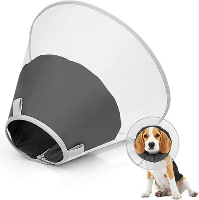 Dog Cone Collar for Recovery: Soft Elizabethan Collar Alternative to Stop Licking, Adjustable Pet Cone for Large, Medium, Small Dogs, for Surgery, Spay, Injury, Skin Treatment