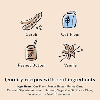 Bocce's Bakery Campfire S'Mores Treats for Dogs, Wheat-Free Everyday Dog Treats, Made with Real Ingredients, Baked in The USA, Natural Soft & Chewy Cookies, Peanut Butter, Carob, & Vanilla, 6 oz