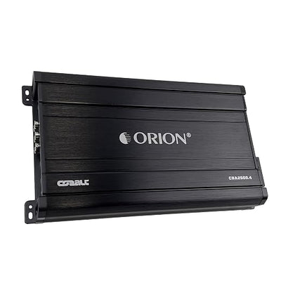 Orion Cobalt Series CBA2500.4 High Efficiency 4-Channel Class A/B Amplifier for Car Audio Stereo - 2500W Max, 400W RMS, 2/4 Ohm Stable, Adjustable Low/High Pass, Bass Boost, MOSFET Power Supply
