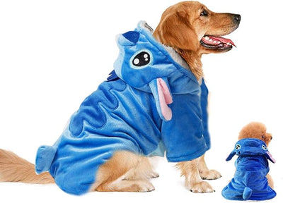 Dog Costume, Gimilife Dog Hoodie, Dogs Halloween Costume Pet Xmas Pajamas Outfit, Pet Coat Cartoon Costumes for Small Medium Large Dogs and Cats for Halloween Christmas and Winter -XS