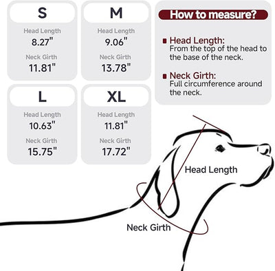 Nanaki Dog Calming Hoodie & Ear Cover,Extra Large July 4th Head Wrap with Ear Pads - No-Shake Hematoma Protection,Noise Cancelling for Fireworks,Grooming, Blow Dryer & Bath,Ear Warmers