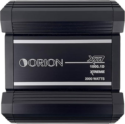 Orion XTR Series XTR1000.1D High Power Monoblock Class D Car Amplifier - 1000W RMS, 1-Ohm Stable, Low-Pass Crossover, Bass Boost Control, MOSFET Power Supply, Bass Knob Included, Made in Korea