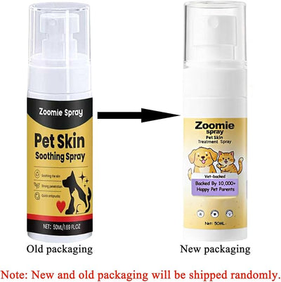 1.69oz Zoomie Spray for Dogs, Natural Formula for Pet, Comfort, Easy of Use (5PCS)