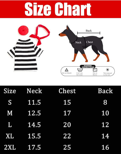 Artist Dog Costume with Funny Hat Painter Pet Clothes for Small Dog Shirts Puppy Summer T-Shirt (2XL) Black