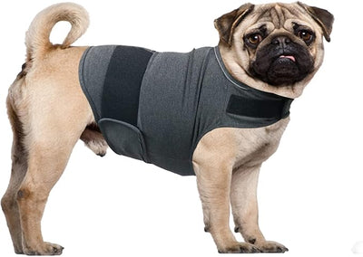 Dog Anxiety Relief Shirt, Adjustable Anxiety Coat Jacket for Fireworks, Thunderstorm, Travel, Separation, Calming Vest Wrap for Small Medium Large Dogs (M)
