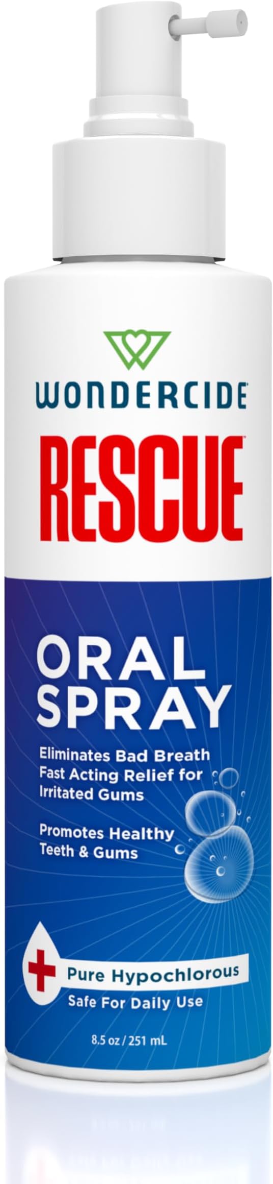 Wondercide Rescue - Oral Spray for Dogs and Cats – Freshens Breath, Soothes Gums, Alcohol Free Daily Dental Care with Pure Hypochlorous – 8.5 oz