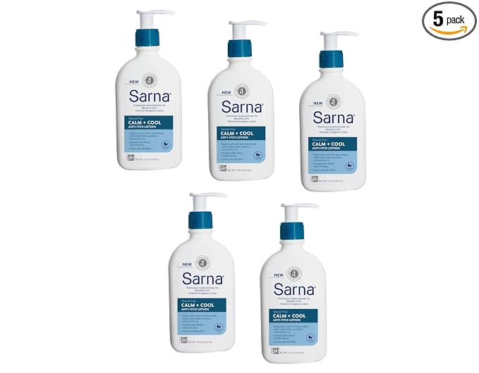 Sarna Calm + Cool Anti-Itch Lotion 7.5 Fl. Oz. (Pack of 5)