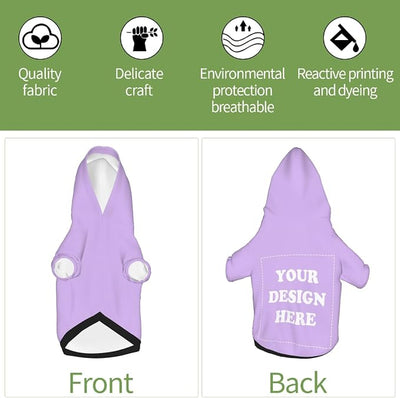 Dog Costume, Custom Dog Hoodie, Dog Name Costume Holiday Pet Pajamas Outfit, Personalized Pet Coat Costumes for Small Medium Large Dogs and Cats for Winter, TaroMilk, L