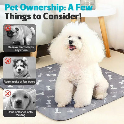 Puppy Pads for Dogs, 2026 New Washable Puppy Pads with Pheromones, Pee Pads for Dogs & Cats, Durable Leak-Proof & Anti-Slip Pet Training Pads for Home & Travel, Reusable (Grey, 11.8" x 11.8")