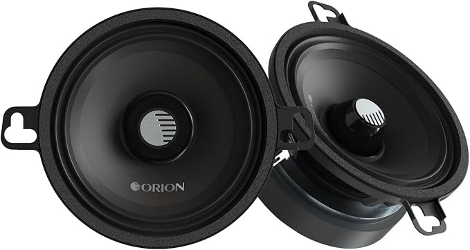 Orion Cobalt CM354 High Efficiency 3.5" Mid-Range Bullet Loudspeakers, 300W Max Power, 75W RMS, 4 Ohm, 1" Voice Coil - Pro Car Audio Stereo, Midrange Speakers (Pair)