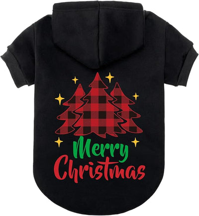EXPAWLORER Dog Hoodie-Soft and Warm Dog Sweaters, Pet Clothes Autumn Winter Coat Sweatshirt with Christmas Theme Print for Puppy,Cat, Small Medium Large Dogs