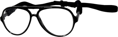 G002 Dog Pet Clear Lens Costume Glasses Small to Medium Breeds 12LBS~30LBS Prop Photoshoot Sunglasses (Aviator Black-Clear)