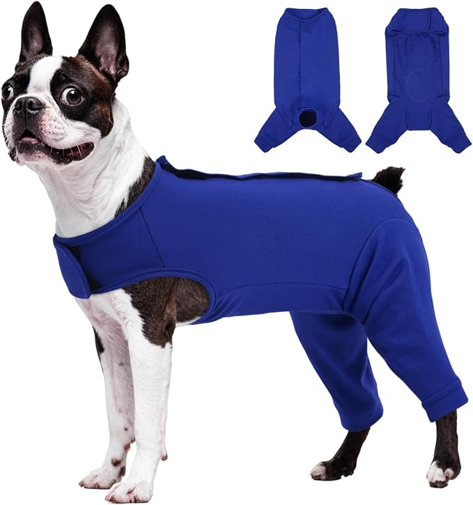 Kuoser Dog Surgery Suit for Back Legs, Dog Rear Leg Sleeve to Stop Licking, Female Spay Recovery Suit for Dogs After Surgery, Pet Puppy Surgical Pants Onesie for Abdomen Wounds Skin Disease