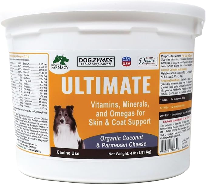 Dogzymes Ultimate Skin and Coat with Algal Oil and Organic Coconut (4 Pound)
