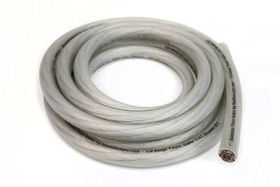 KnuKonceptz Kolossus Flex Kable OFC 0 Gauge Power Wire Copper Cable (Silver, 10 Feet)