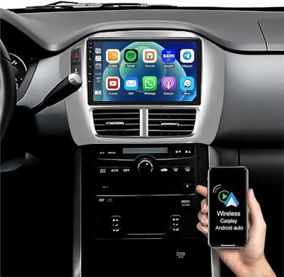 9-inch Android 15 Car Stereo Radio for Honda Pilot 2006-2008 with Apple CarPlay Android Auto, Touchscreen, GPS Navigation, SWC, WiFi, Bluetooth, FM/RDS, Backup Camera, 4+64GB
