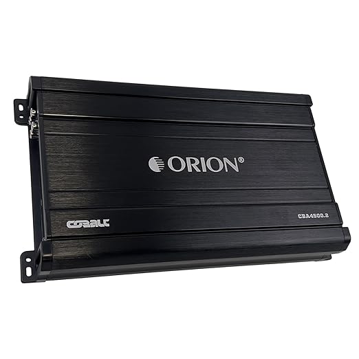 Orion Cobalt Series CBA4500.2 High Efficiency 2-Channel Class A/B Amplifier for Car Audio Stereo - 4500W Max, 600W RMS, 2/4 Ohm Stable, Adjustable Low/High Pass, Bass Boost, MOSFET Power Supply