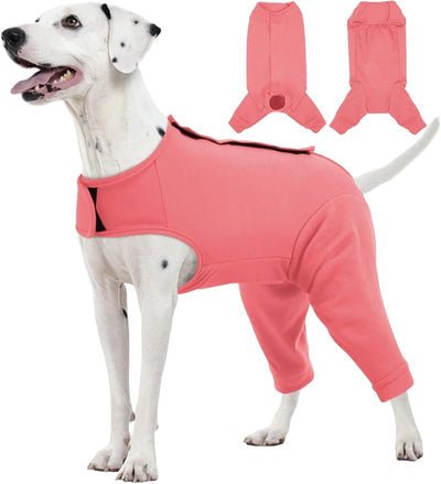 Kuoser Dog Surgery Suit for Back Legs, Dog Rear Leg Sleeve to Stop Licking, Female Spay Recovery Suit for Dogs After Surgery, Pet Puppy Surgical Pants Onesie for Abdomen Wounds Skin Disease