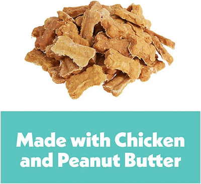 Wiggles & Wags Chewy Bones Dog Treats, Peanut Butter, Soft and Chewy, (1lb Bag)