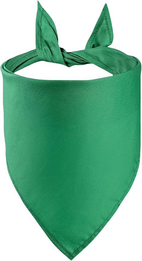 Petitebella Single Color Pet Bandana (Kelly Green, Medium)