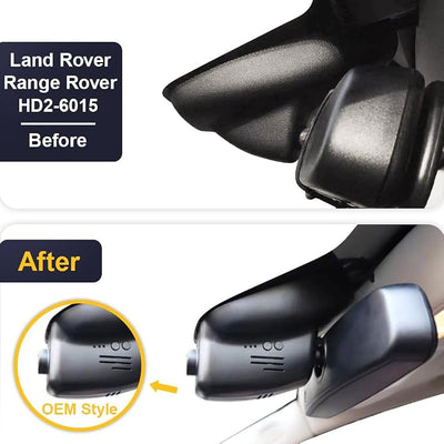 Fitcamx 4K Dash Cam Suitable for Land Rover Range Rover 2010-2017 & Range Rover Sport (HD2-6015), OEM Look, UHD 2160P Video, Built-in WiFi & APP, Loop Recording, G-Sensor, Plug & Play, 64GB Card