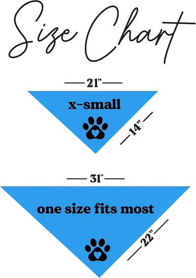 Service Dog in Training Dog Bandana | 100% Cotton Adjustable Triangle |Service Dog | Working Animal | Assistance |Turquoise, X-Small (289)