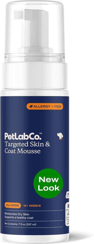 Petlab Co. Itch Relief Mousse - Moisturize, Deodorize, & Support Dry Skin with This Dry Dog Shampoo. Unique Quick-Dry Formula, Coat Comfort, 7 Fl Oz