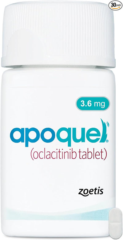 Apoquel (oclacitinib Tablet) for Dogs, 3.6 mg, 30 Tablets