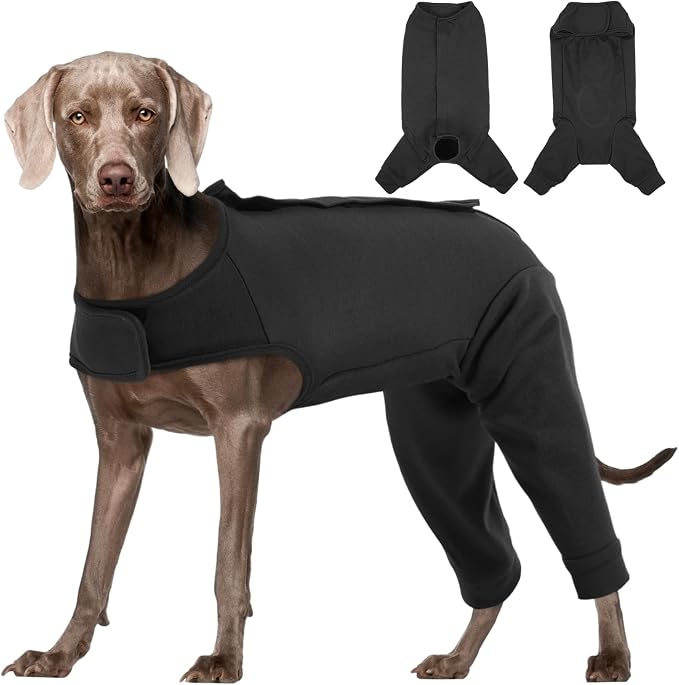 Kuoser Dog Surgery Suit for Back Legs, Dog Rear Leg Sleeve to Stop Licking, Female Spay Recovery Suit for Dogs After Surgery, Pet Puppy Surgical Pants Onesie for Abdomen Wounds Skin Disease