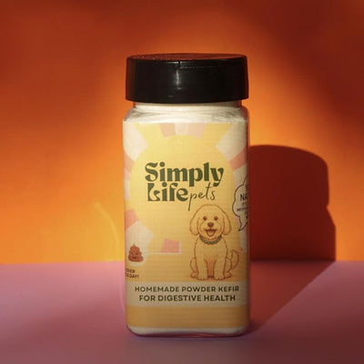 Simply Life Pets Kefir Powder Probiotic for Dogs & Cats, Freeze-Dried, Natural Digestive & Immune Support (3 Oz.)