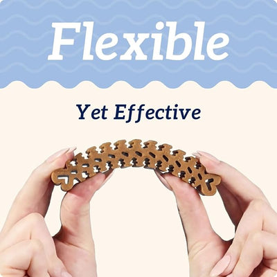 Groovies Senior & Gentle Chewers Dog Dental Treats, Flexible Texture, Patented Technology to Help Control Tartar & Freshen Breath, Small Dog Chews (5-15 lbs), USA Manufactured Oral Care, 22 Count