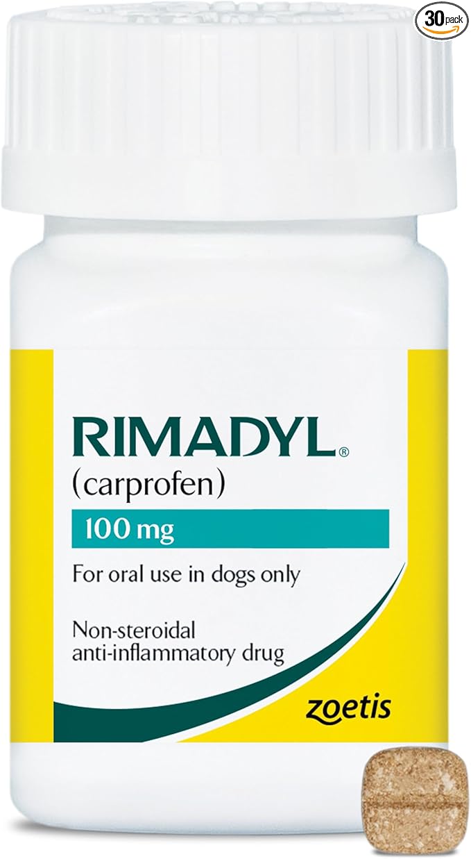 Rimadyl (carprofen) Chewables for Dogs, 100 mg, 30 Tablets