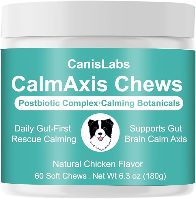 Chews, Calming Chews for Dogs, Soothe Your Pet's Emotions, Reduce Stress and Anxiety for Puppies Small All Dogs, 60 Count (1pc)