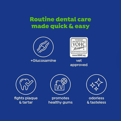 Naturel Promise Fresh Dental Dental Health Solution + Hip & Joint for Dogs - 2-Pack, 18oz Each - Teeth Cleaning Solution, Better Value for Daily Use