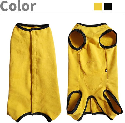 Dog’s Recovery Suit Post Surgery Shirt for Puppy, Wound Protective Clothes for Little Animals(Yellow-XL)