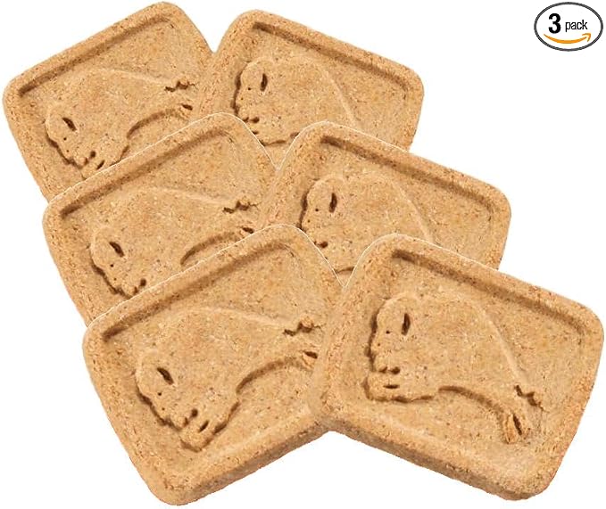Blue Buffalo Health Bars Crunchy Dog Biscuits, Oven-Baked with Natural Ingredients, Bacon, Egg & Cheese, 3.5-lbs Box (Pack of 3)