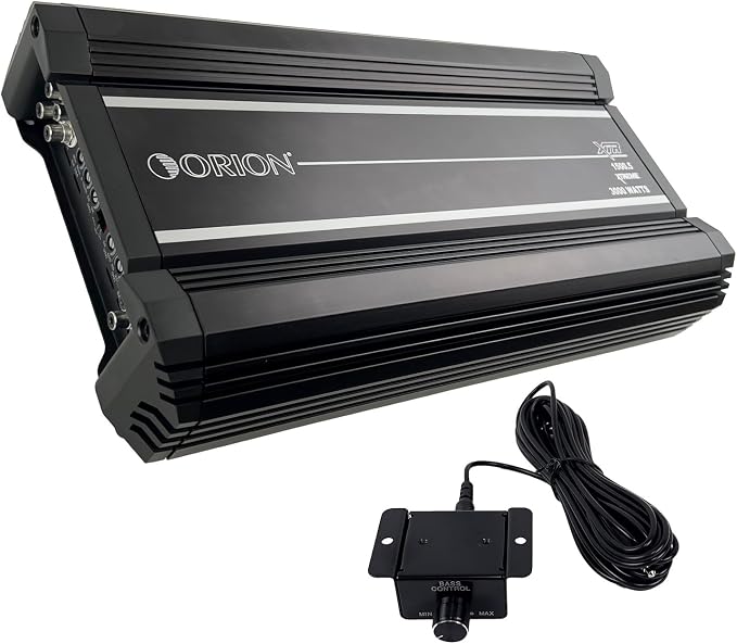 Orion XTR1500.5 XTR Series 1500 Watt 5-Channel Amp 125W x 4 at 2-Ohms Plus 1000W x 1 at 1-Ohm Class A/B+Class-D 5th Channel w/Remote Bass Knob High Performance Amplifier Made in Korea