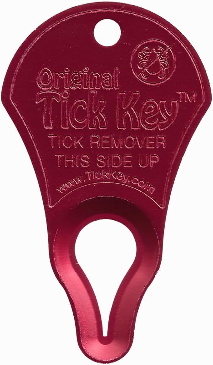 The Original Tick Key - Tick Detaching Device - Portable, Safe and Highly Effective Tick Detaching Tool (Assorted)