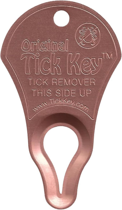 The Original Tick Key - Tick Detaching Device - Portable, Safe and Highly Effective Tick Detaching Tool (Copper)