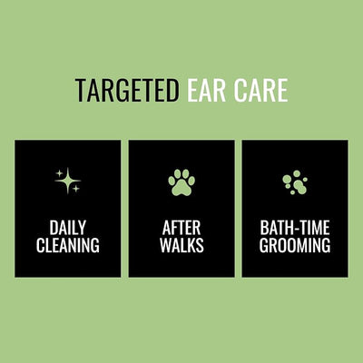 NOVEHA 300PCs Dog Ear Cleaner Wipes, Daily Ear Cleaner for Dogs & Cats - Stop Ear Itching with Aloe, Eucalyptus & Witch Hazel Ear Wipes for Dogs - for Odor Control, Dirt and Wax Removal, Unscented